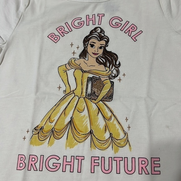 DISNEY Belle Beauty and the Beast Short Sleeve Shirt size 7 - Picture 2 of 5